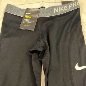 NWT Nike PRO warm new tights girls medium